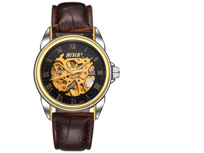 Vīriešu mehāniskais pulkstenis divās krāsās