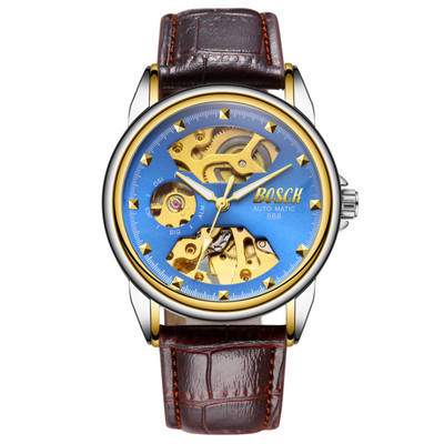 Vīriešu mehāniskais pulkstenis divās krāsās