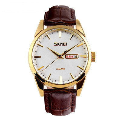 Jauna modeļa vīriešu pulkstenis no eko ādas