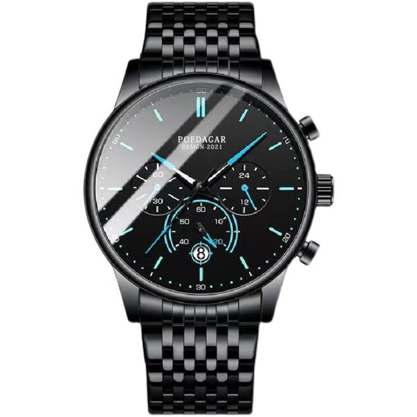 Férfi karóra acél szíjjal