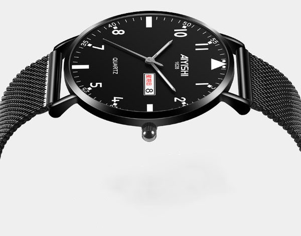 Vīriešu apaļais pulkstenis divās krāsās