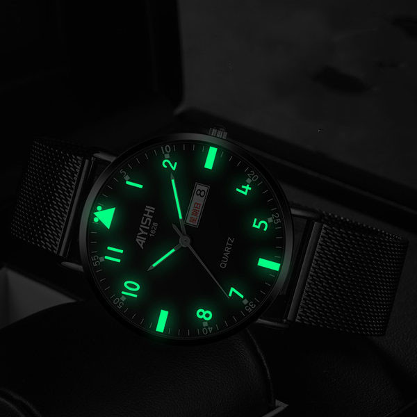 Vīriešu apaļais pulkstenis divās krāsās