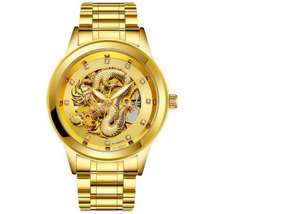 Új modell férfi karóra sárkány díszítéssel és díszkövekkel