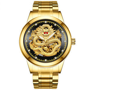 Új modell férfi karóra sárkány díszítéssel és díszkövekkel