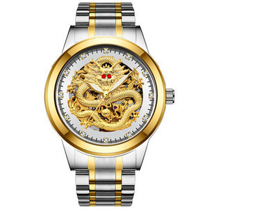 Új modell férfi karóra sárkány díszítéssel és díszkövekkel