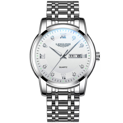 Vīriešu pulkstenis ar nerūsējošā tērauda siksniņu