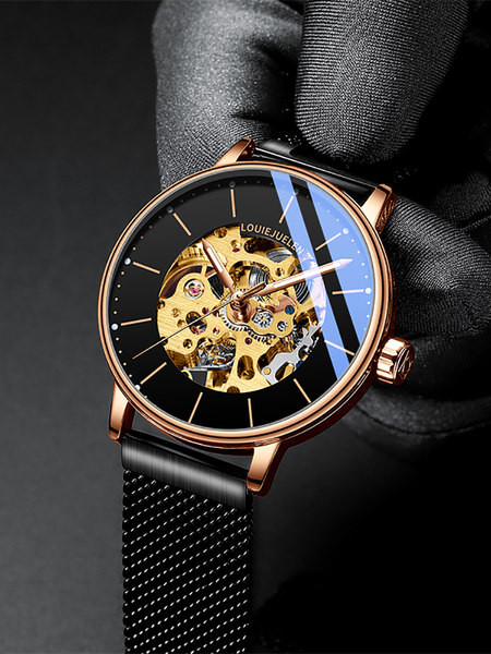 Vīriešu ūdensizturīgs pulkstenis ar pretskrāpējumu stiklu