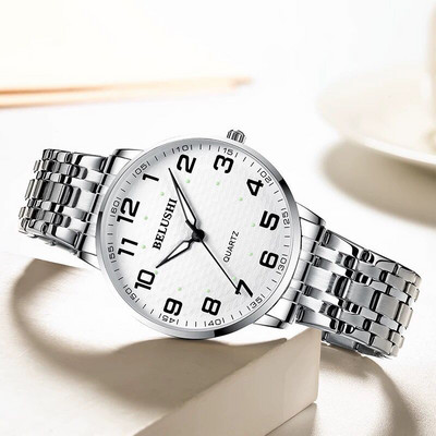 Uniszex vízálló óra nagy számlappal