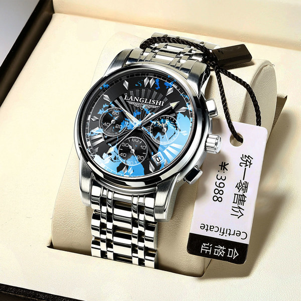 Vīriešu gaismas pulkstenis - divi modeļi