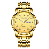 Jauna modeļa vīriešu pulkstenis ar dekoratīviem akmeņiem un kvarca siksniņu