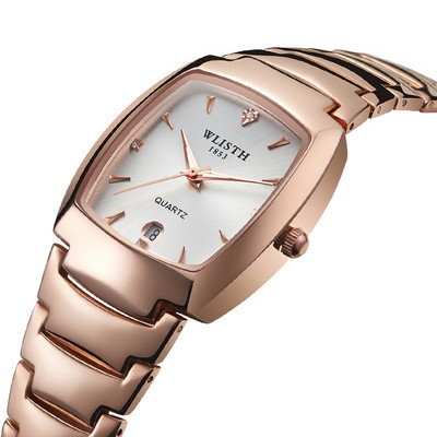 Unisex sat četvrtastog oblika s čeličnim remenom