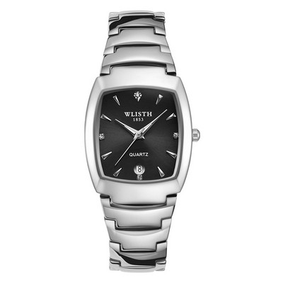 Unisex sat četvrtastog oblika s čeličnim remenom