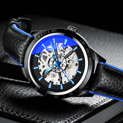 Mehānisks vīriešu pulkstenis ar metāla siksniņu