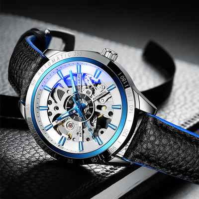 Mehānisks vīriešu pulkstenis ar metāla siksniņu