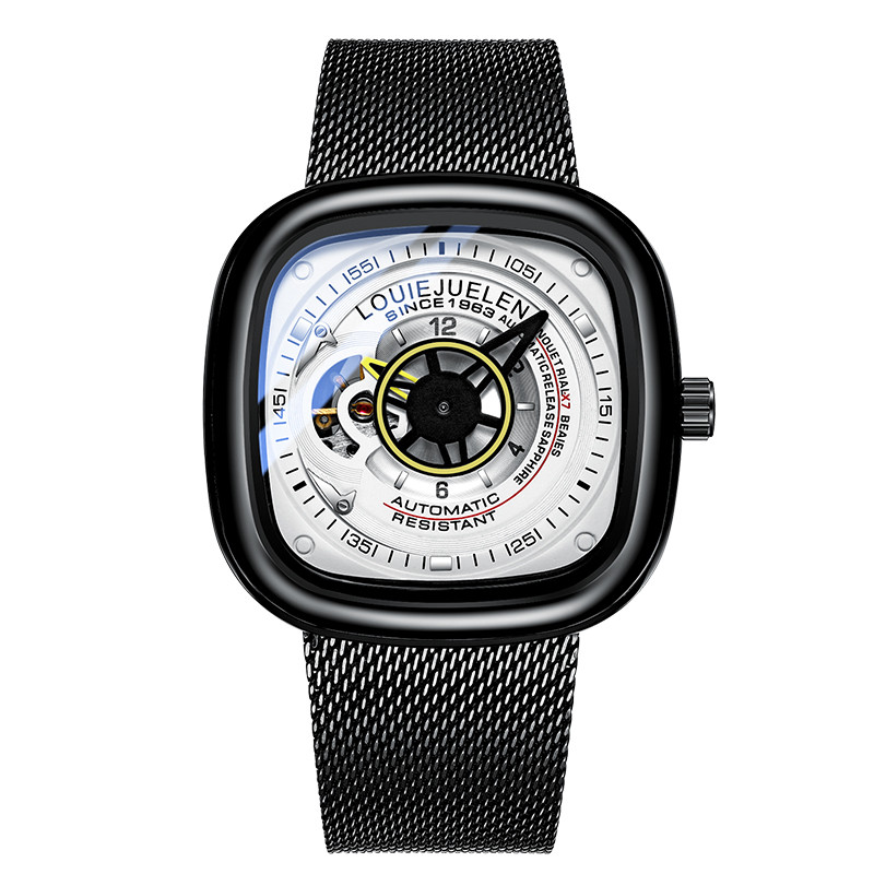 Vīriešu pulkstenis ar kvadrātveida ciparnīcu