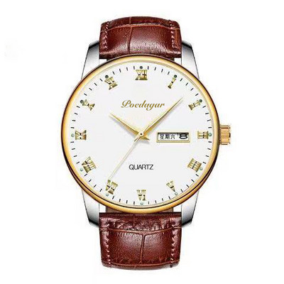 Vīriešu pulkstenis apaļā formā - divi modeļi