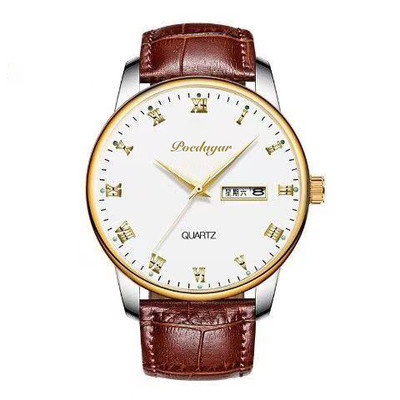 Vīriešu pulkstenis apaļā formā - divi modeļi