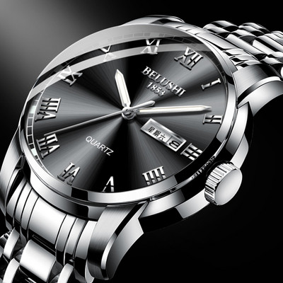 Vīriešu pulkstenis ar nerūsējošā tērauda siksniņu