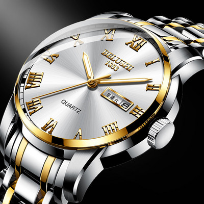 Vīriešu pulkstenis ar nerūsējošā tērauda siksniņu