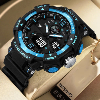 Daudzfunkcionāls vīriešu pulkstenis četrās krāsās