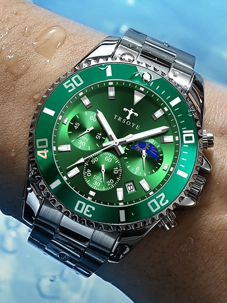 Ūdensizturīgs vīriešu pulkstenis ar tērauda siksniņu