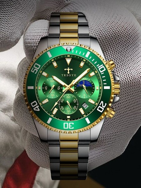 Ūdensizturīgs vīriešu pulkstenis ar tērauda siksniņu