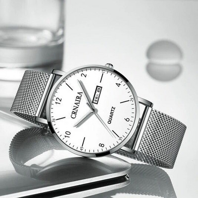 Meeste igapäevane käekell mitmes värvitoonis - helendav