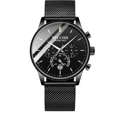 Férfi karóra színes mutatókkal