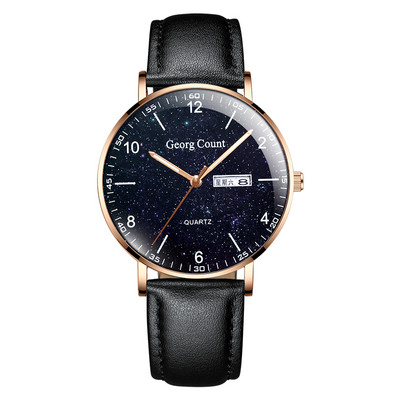 Ūdensizturīgs īpaši plāns vīriešu pulkstenis