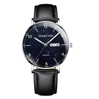 Ūdensizturīgs īpaši plāns vīriešu pulkstenis