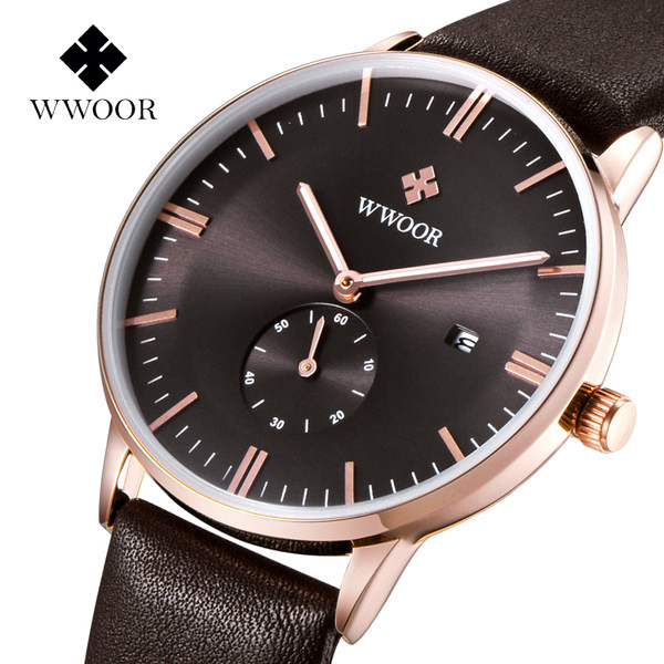 Férfi karóra eko bőr szíjjal