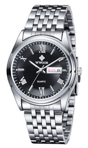 Vīriešu pulkstenis ar nerūsējošā tērauda siksniņu