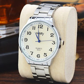 Moderns pulkstenis ar tērauda siksniņu - vīriešiem un sievietēm