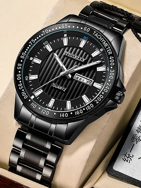 Mūsdienīgs pulkstenis ar tērauda siksniņu