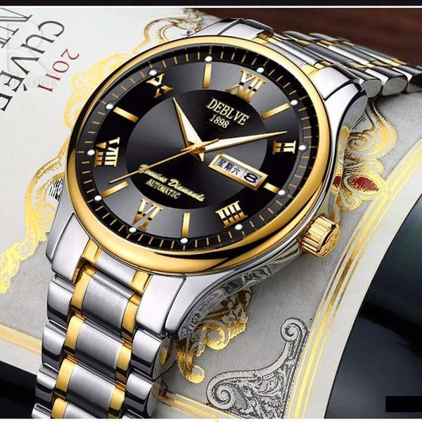 Moderns vīriešu pulkstenis ar metāla siksniņu