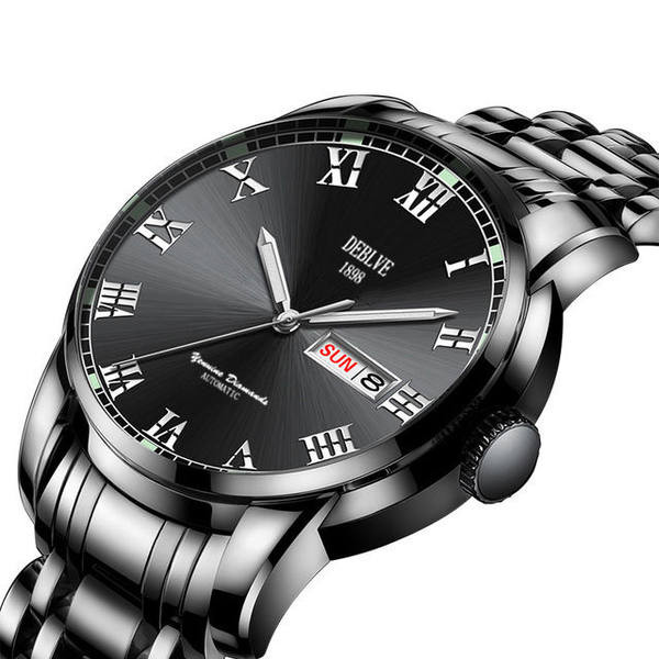 Moderns vīriešu pulkstenis ar metāla siksniņu