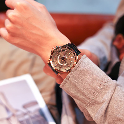 Férfi karóra rozsdamentes acélból - világító