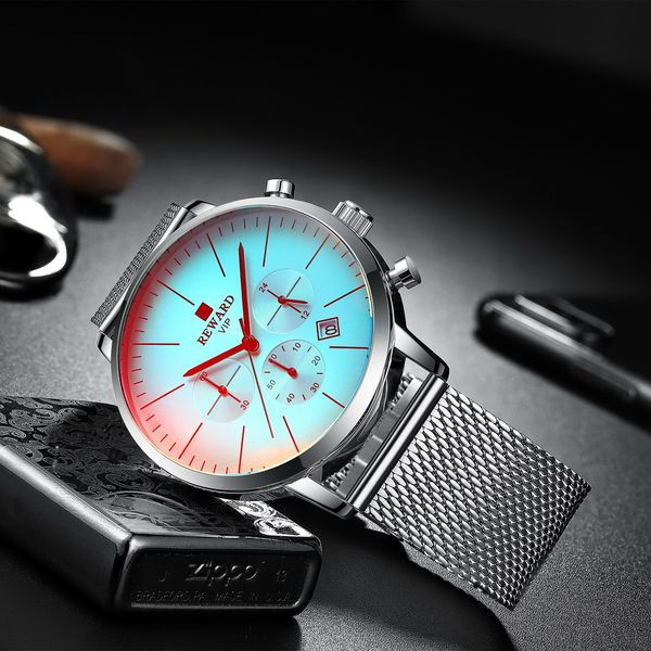 Nerūsējošā tērauda krāsas vīriešu pulkstenis