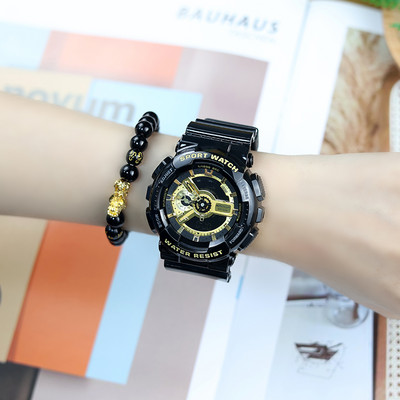 Vīriešu krāsains pulkstenis ar silikona siksniņu