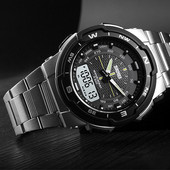 Vízálló férfi karóra acél szíjjal