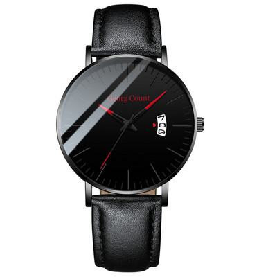 Īpaši plāns ūdensizturīgs pulkstenis ar skrāpējumiem izturīgu korpusu