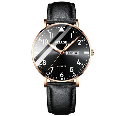 Napi férfi karóra fluoreszkáló mutatókkal