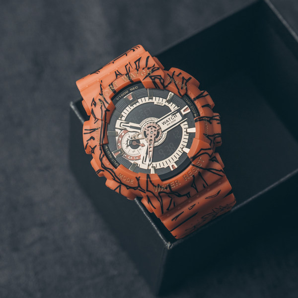 Silikoonist meeste käekell - helendav