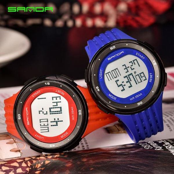 Αθλητικό αδιάβροχο ρολόι σε διάφορα χρώματα