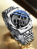 Moderns ikdienas pulkstenis ar metāla siksniņu