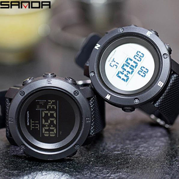 Férfi elektronikus karóra több színben