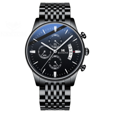 Roostevabast terasest rihmaga meeste käekell