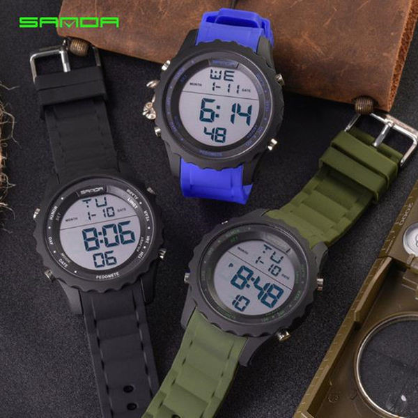 Meeste igapäevane käekell silikoonrihmaga