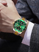 Värvilise sihverplaadiga meeste käekell – veekindel