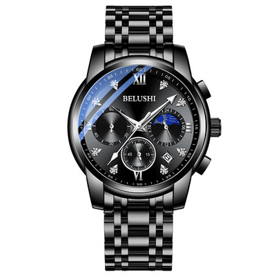 Värvilise sihverplaadiga meeste käekell – veekindel